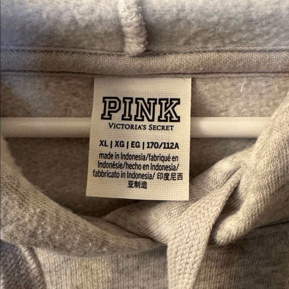 PINK Victoria's Secret Light Gray Hoodie - Picture 3 of 6